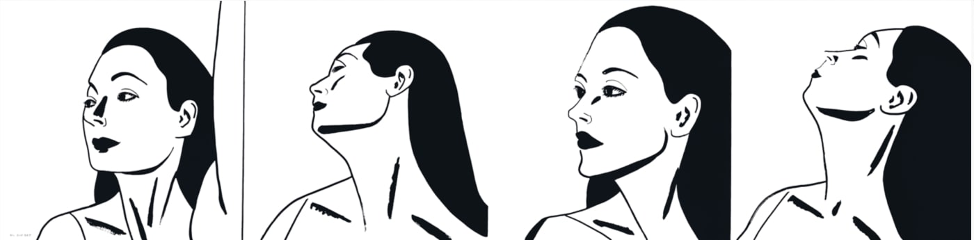 Alex Katz, Laura x 4, 2018