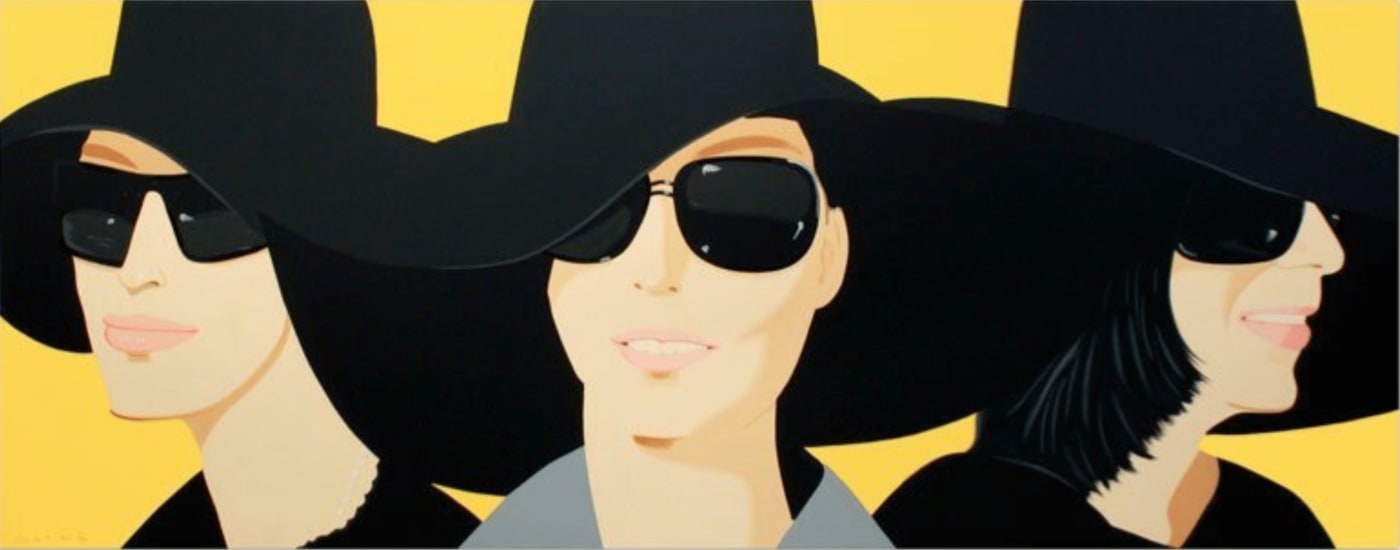 Alex Katz, Black Hats IV, 2012