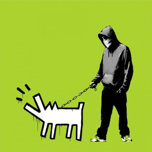 Banksy, Choose Your Weapon Green, 2010