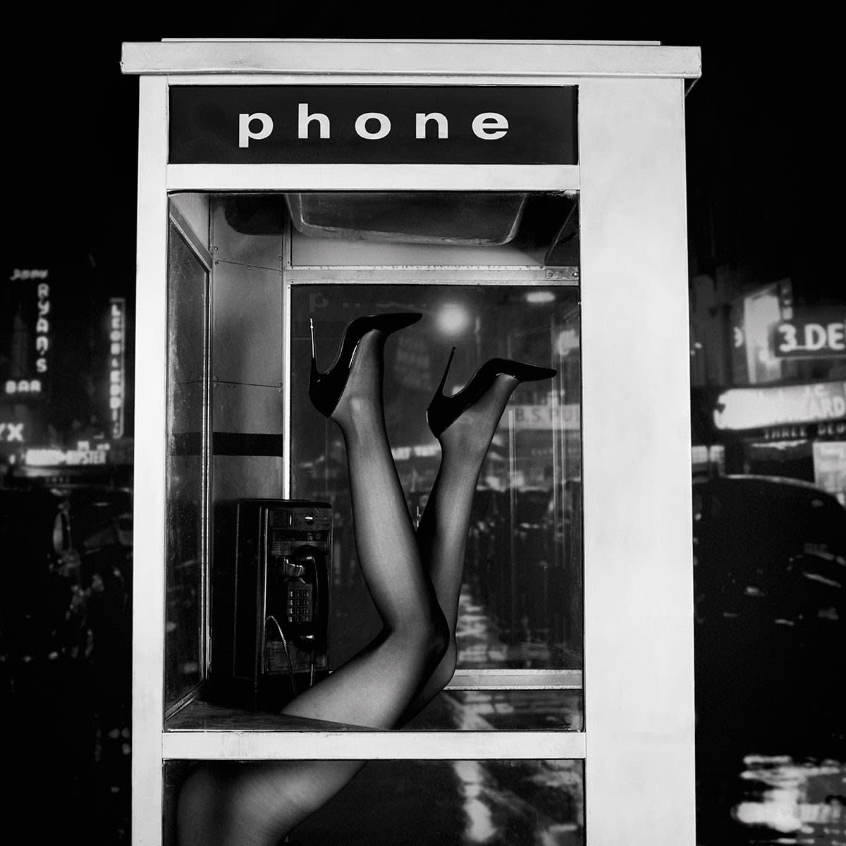 Tyler Shields, Phonebooth Legs, 2022