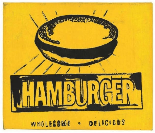 Andy Warhol, Hamburger, 1986