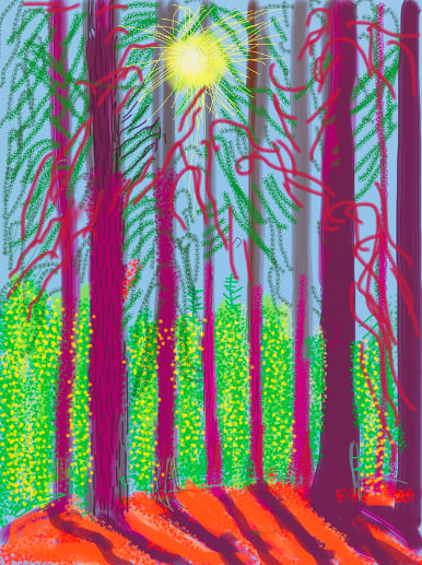 David Hockney, The Yosemite Suite No. 4, 2010