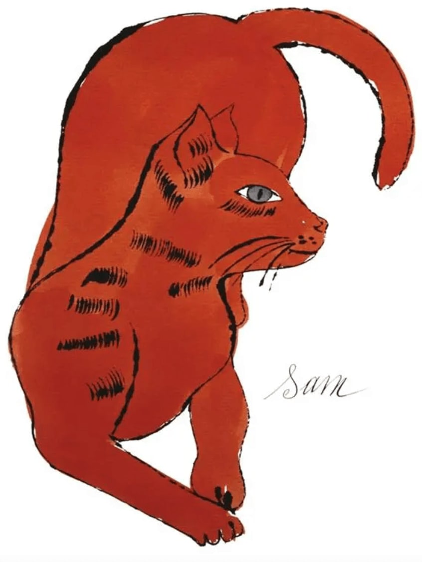 Andy Warhol, F.S. IV 65A, from 25 Cats Named Sam, ca . 1954