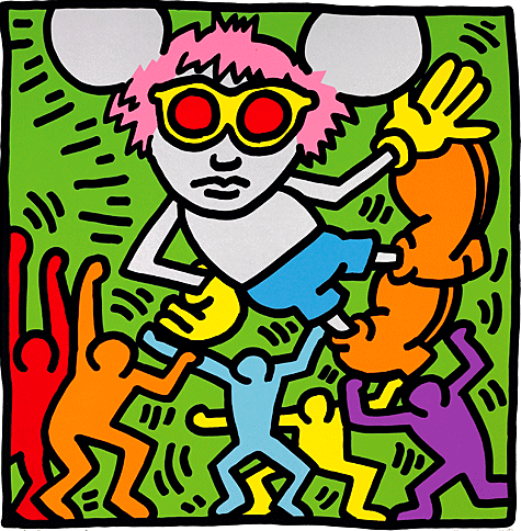 Keith Haring, Andy Mouse 2, 1986