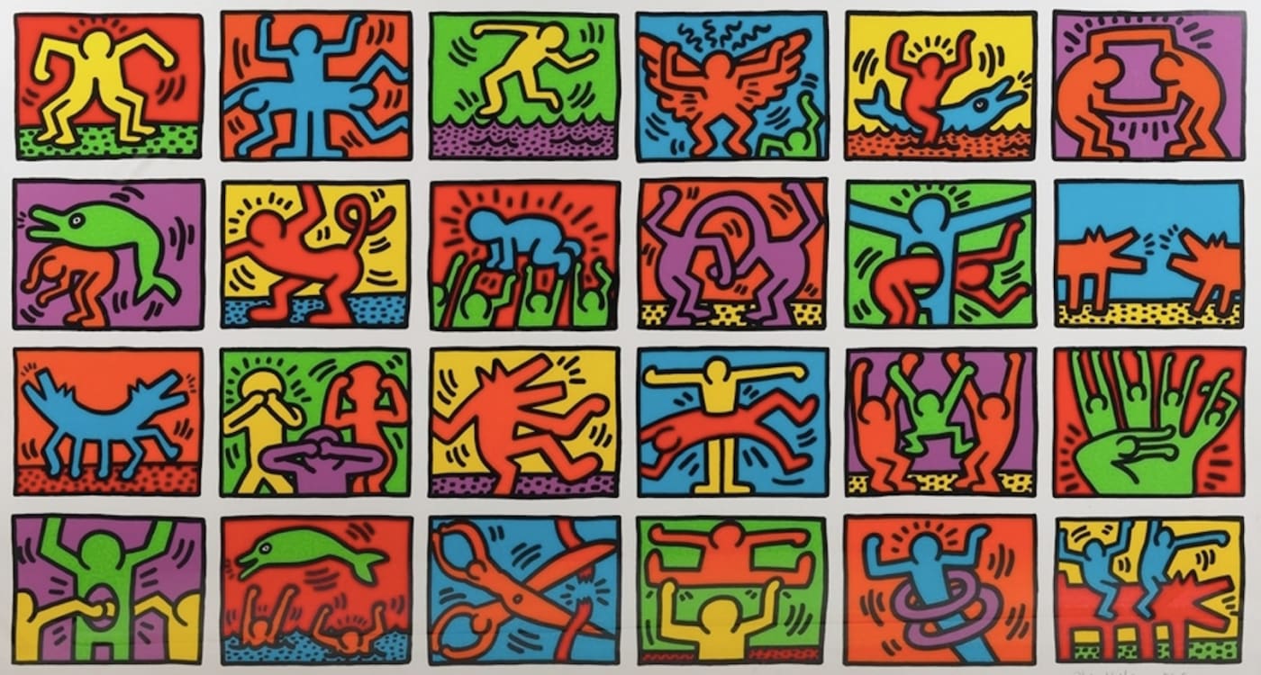Keith Haring, Retrospect (Littmann PP. 120-121), 1989
