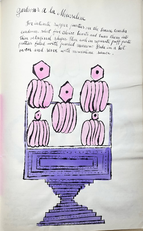 Andy Warhol, Gardoons A La Mousseline F.S. IV 140A, from Wild Raspberries, 1959
