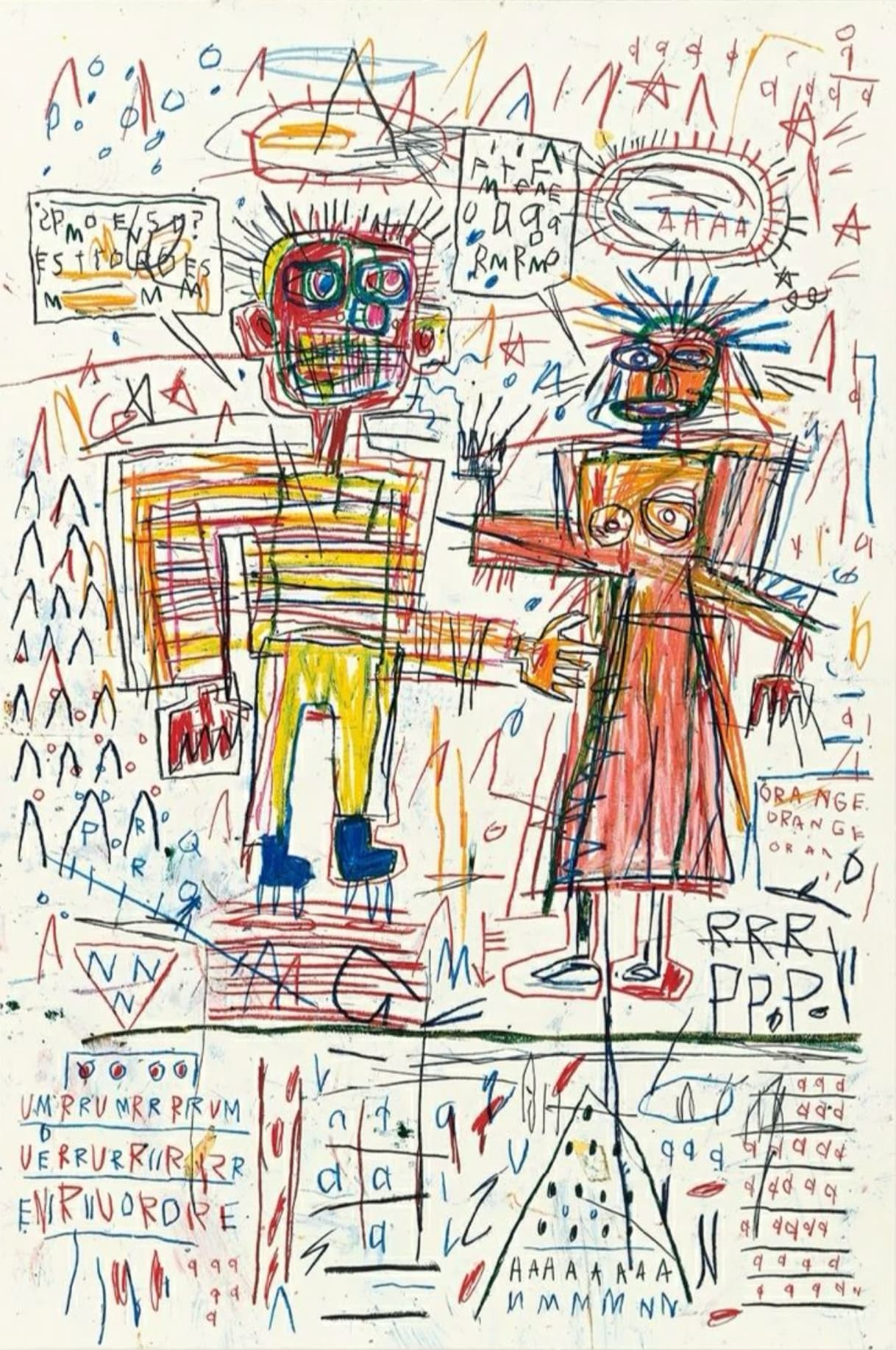 Jean-Michel Basquiat, Untitled 3, from The Figure Portfolio, 1982 - 2023