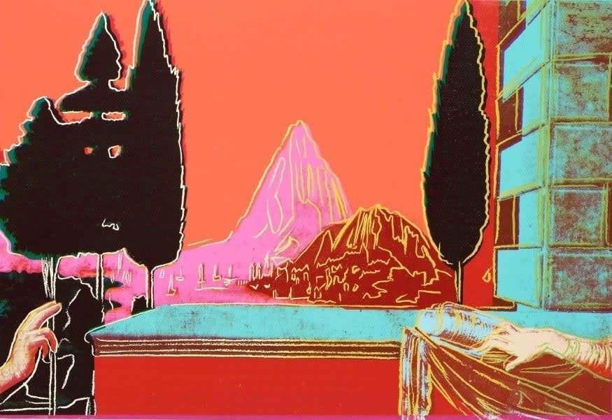 Andy Warhol, Details of Renaissance Paintings (Leonardo da Vinci, the Annunciation, 1472) (F.S. II 320), 1984