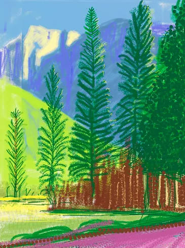 David Hockney, The Yosemite Suite No. 12, 2010