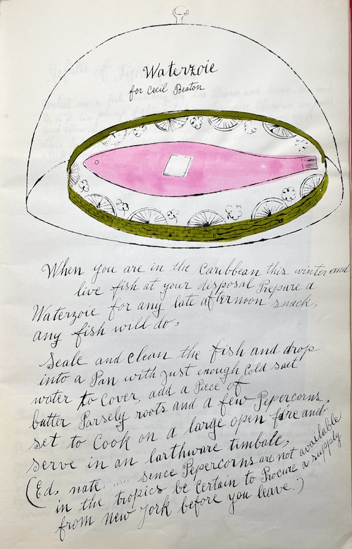 Andy Warhol, Waterzoie F.S. IV 131A, from Wild Raspberries, 1959