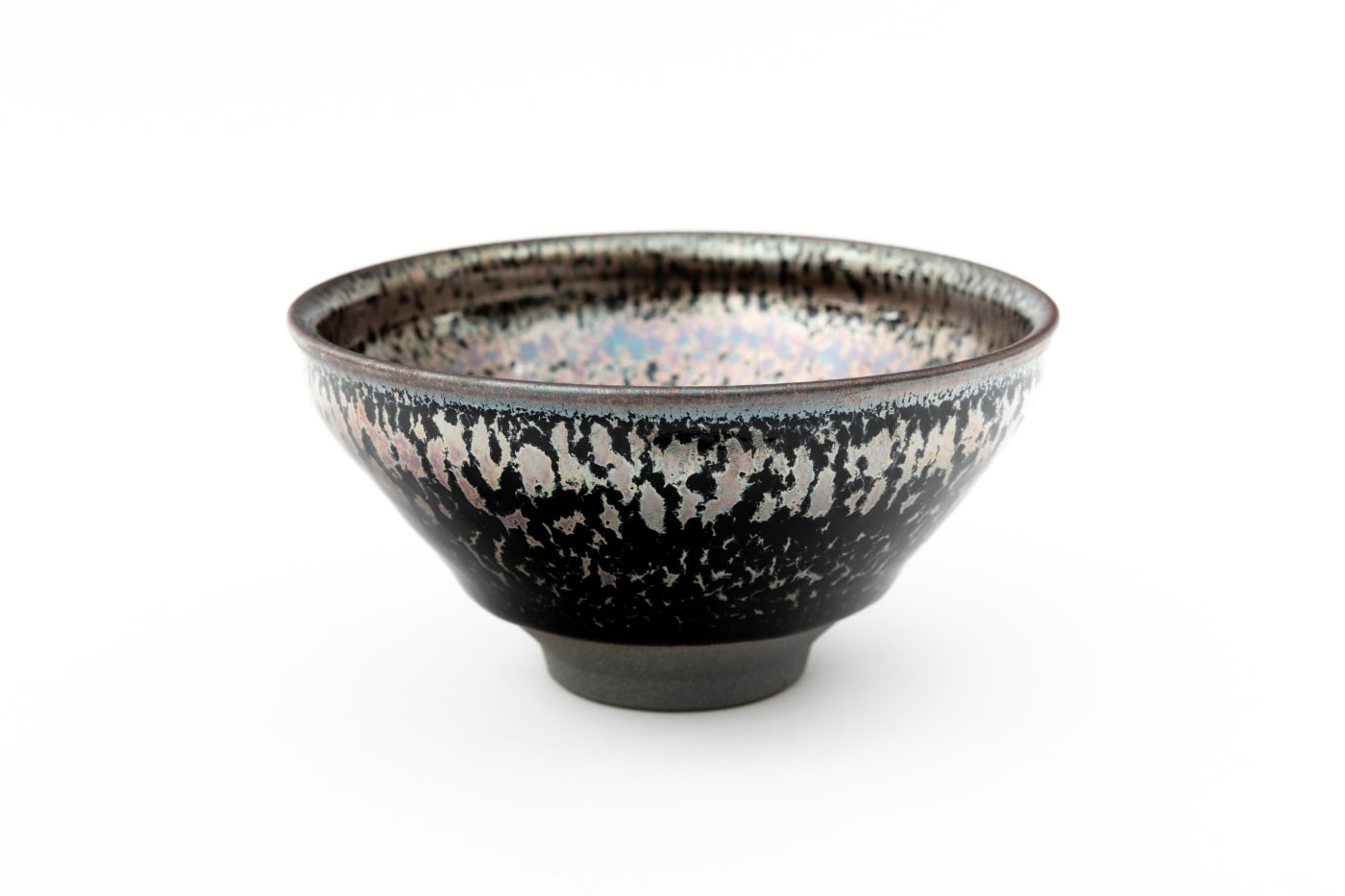 Noriyuki Furutani, Tenmoku Tea Bowl - 桃銀油滴天目茶盌