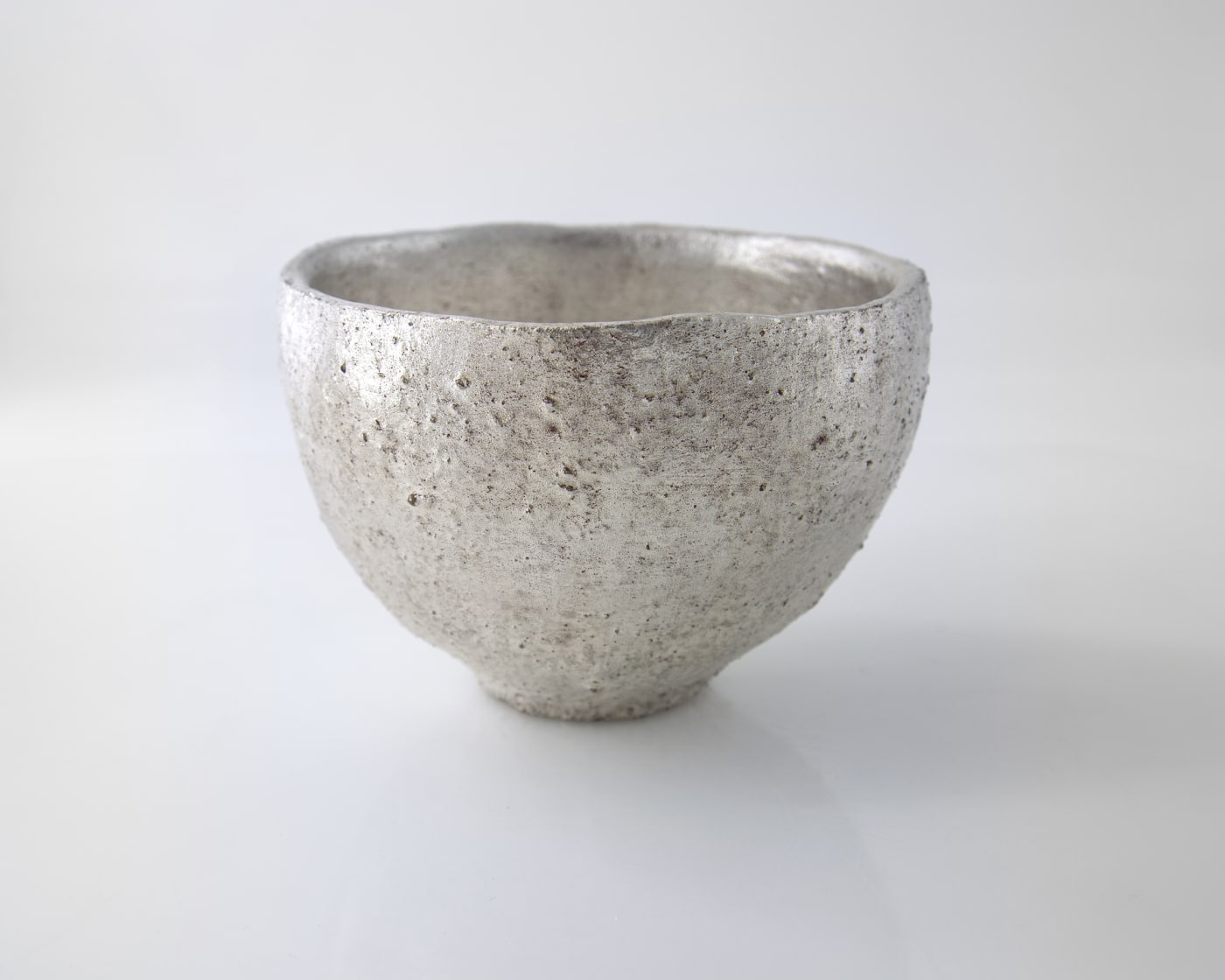 Yasushi Fujihira, Silver Tea Bowl, 2019