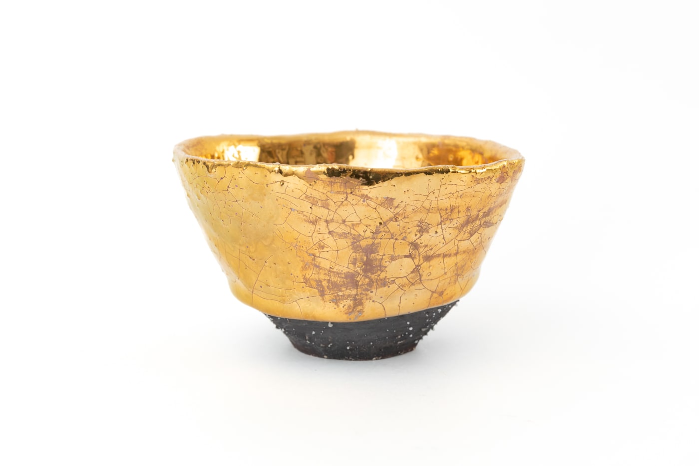 Yasushi Fujihira, Tea Bowl (Gold) - 茶盌（金）