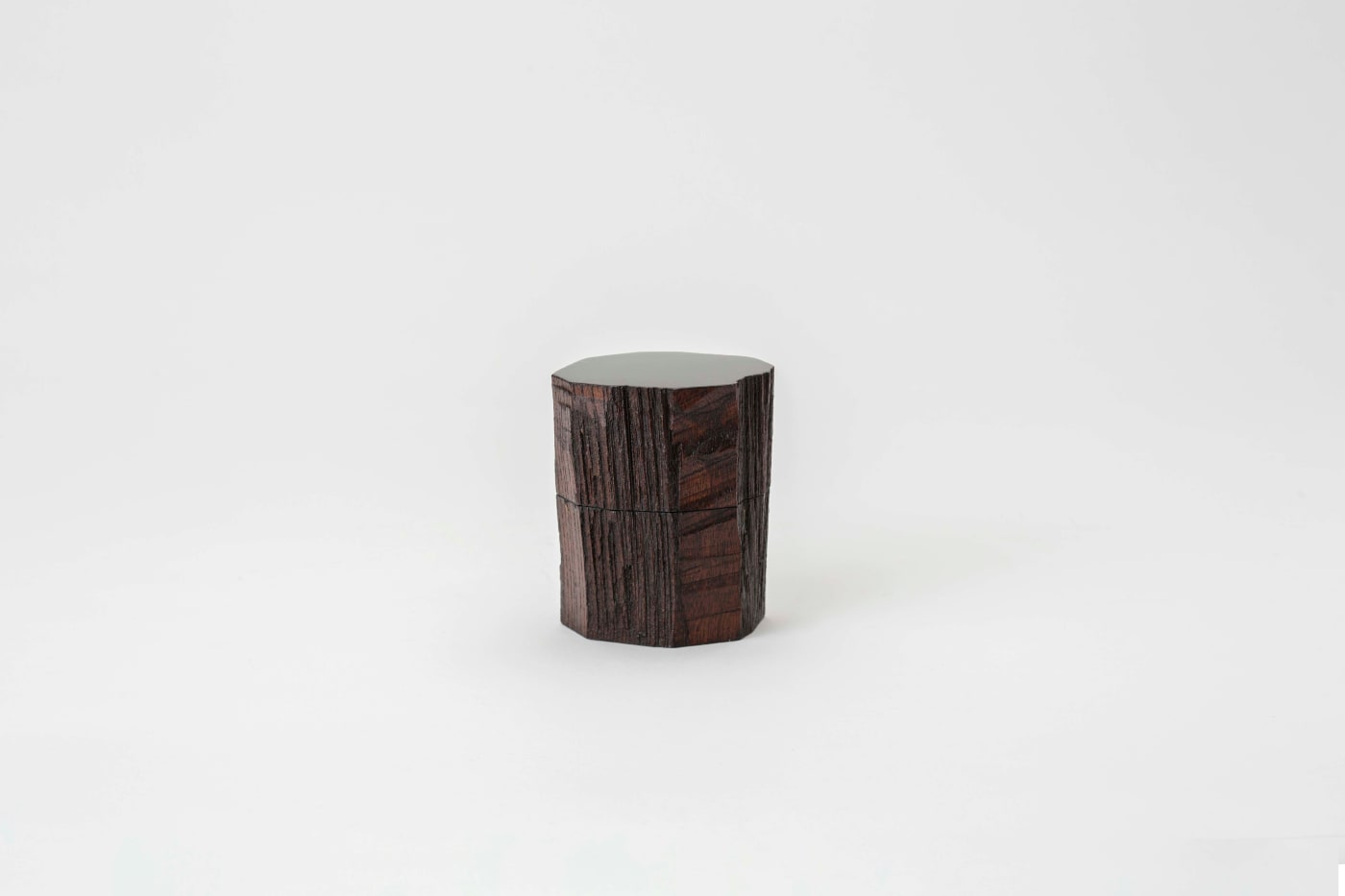 Jihei Murase, Suri-Urushi Hatchet-Shaved Nakatsugi Tea Caddy, 2022