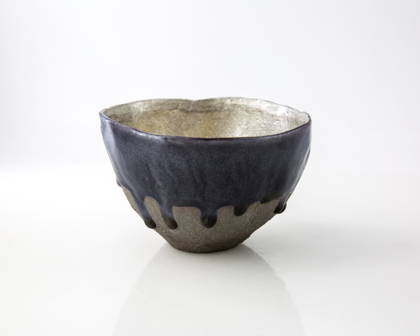 Yasushi Fujihira, Silver and Black Tea bowl, 2019
