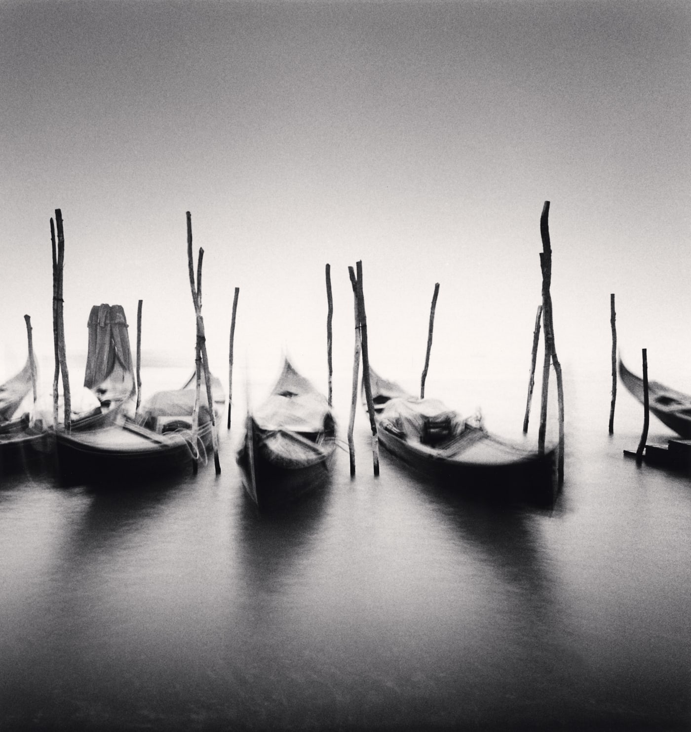 Michael Kenna, Six Gondolas, Giadini ex Reali, Venice, Italy, 1980