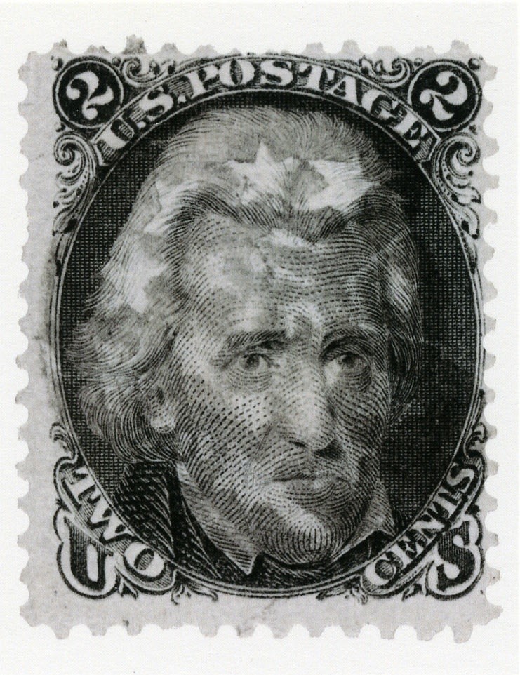 Richard Benson, Andrew Jackson Stamp with Fancy Cancel, 2013