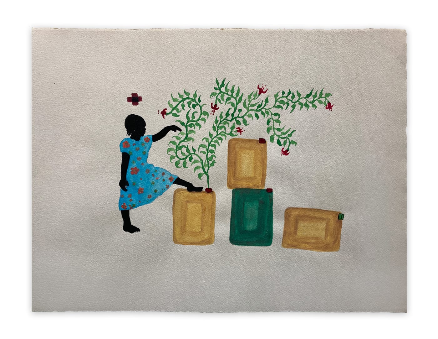 Saïdou Dicko, The green hand, 2021