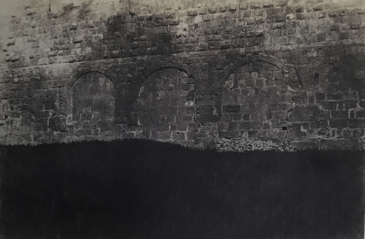 Auguste Salzmann, Jerusalem, The temple enclosure with Three Romanesque Doors, 1854