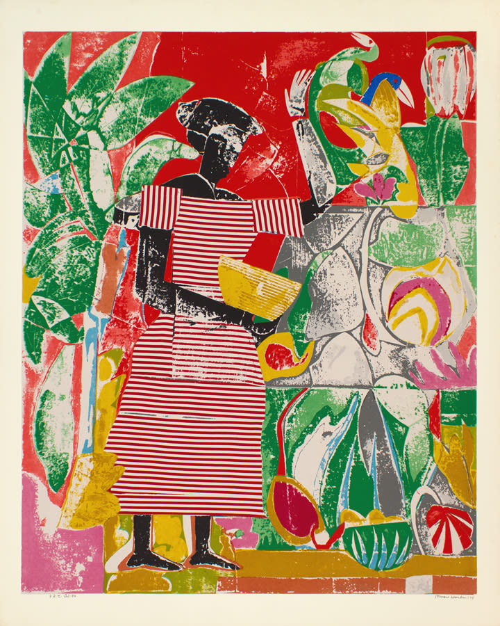 Romare Bearden, IN THE GARDEN, 1974