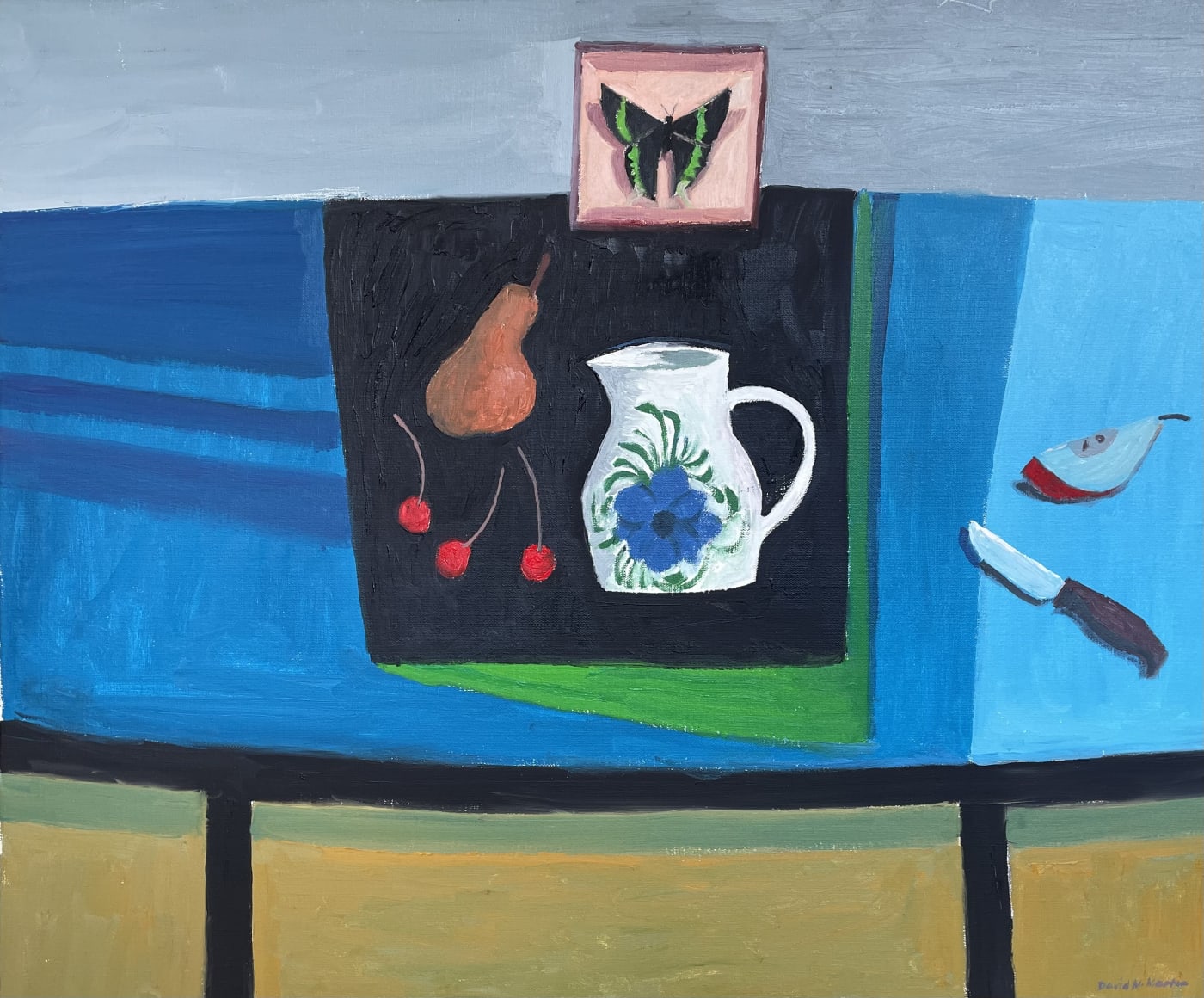 David Martin, Three Cherries and a Butterfly, c. 2010