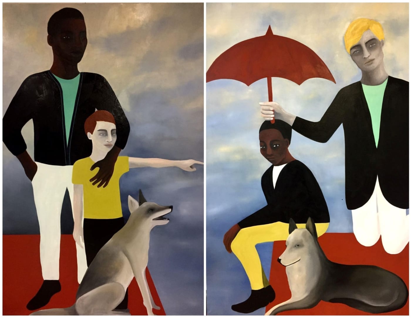 Rebecca Brodskis, Chasse Croise (1) / (2), 2020