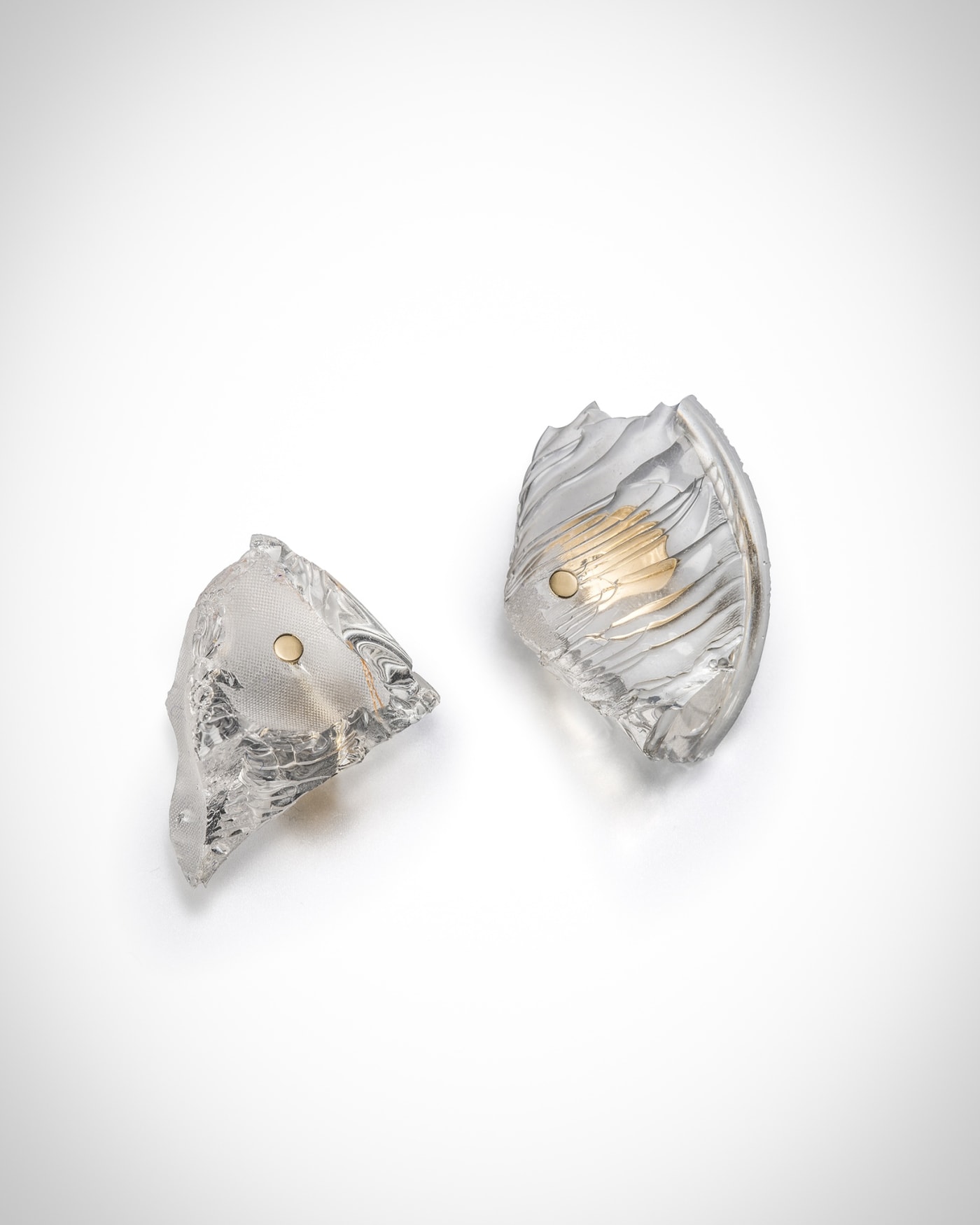 Ron Arad, Rocks Earrings (1), with posts, 2015
