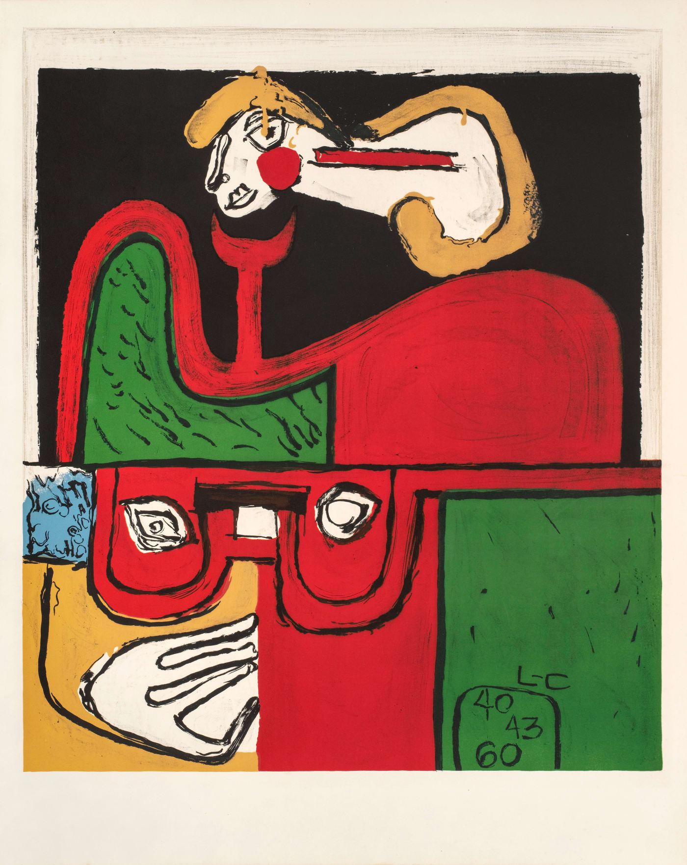 Le Corbusier, Portrait Ozon et Georges, 1964