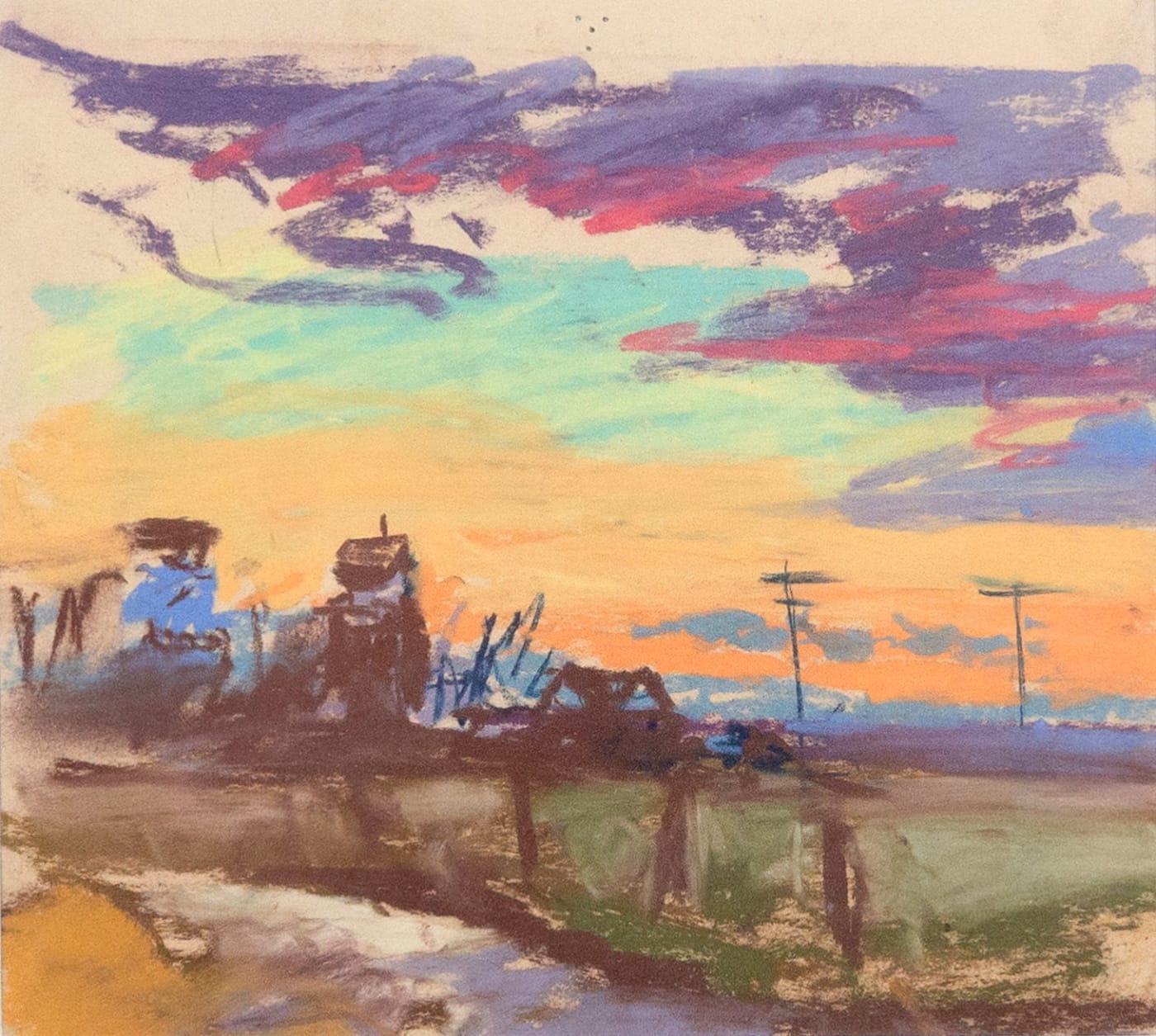 O.N. Grandmaison, Foothills Sunset and Elevators