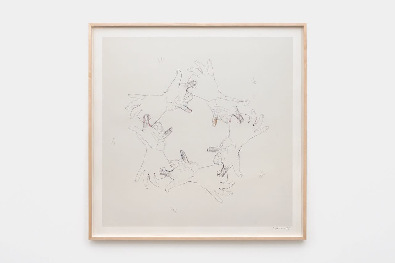 Bruce Nauman, Untitled (from Fingers & Holes Series), 1994