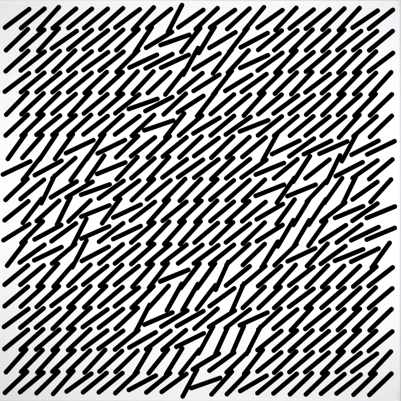 Vera MOLNAR, De 432 obliques à 9 carrés n°9, 2011