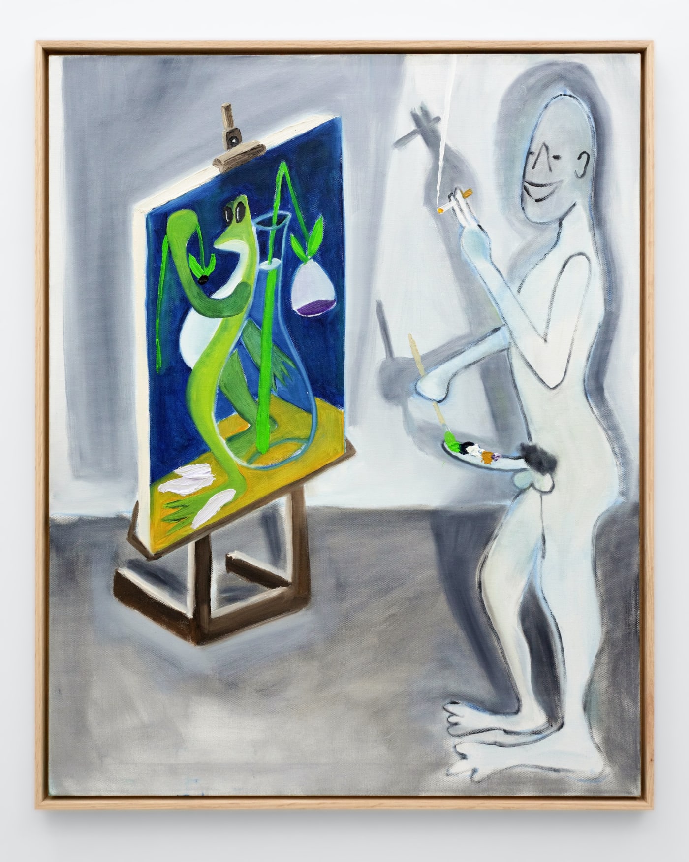 Keith Boadwee, Studio Selfie With Boner Palette, 2021