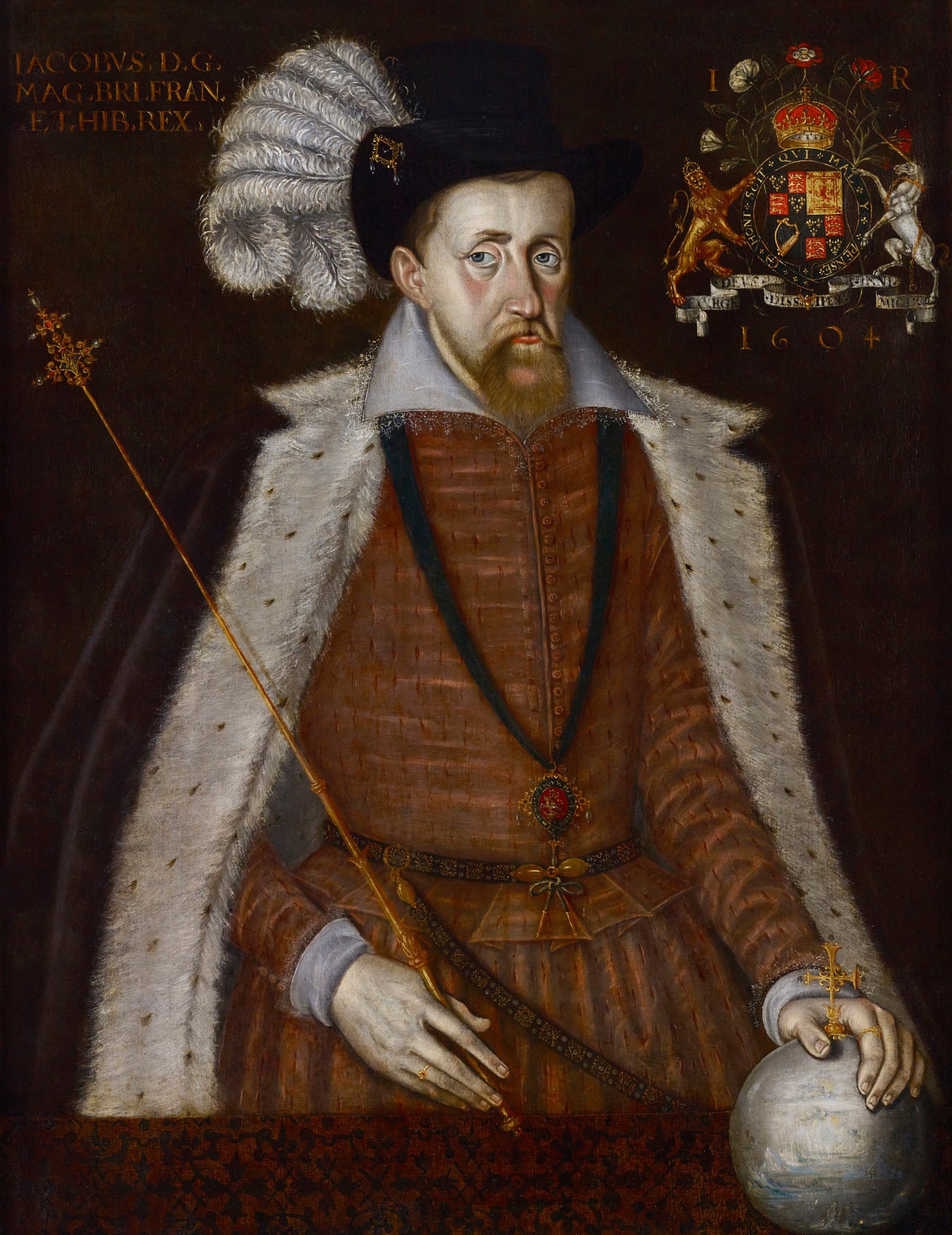 Unknown artist oil portrait of King James VI & I in 1604 currently for sale at Philip mould & company