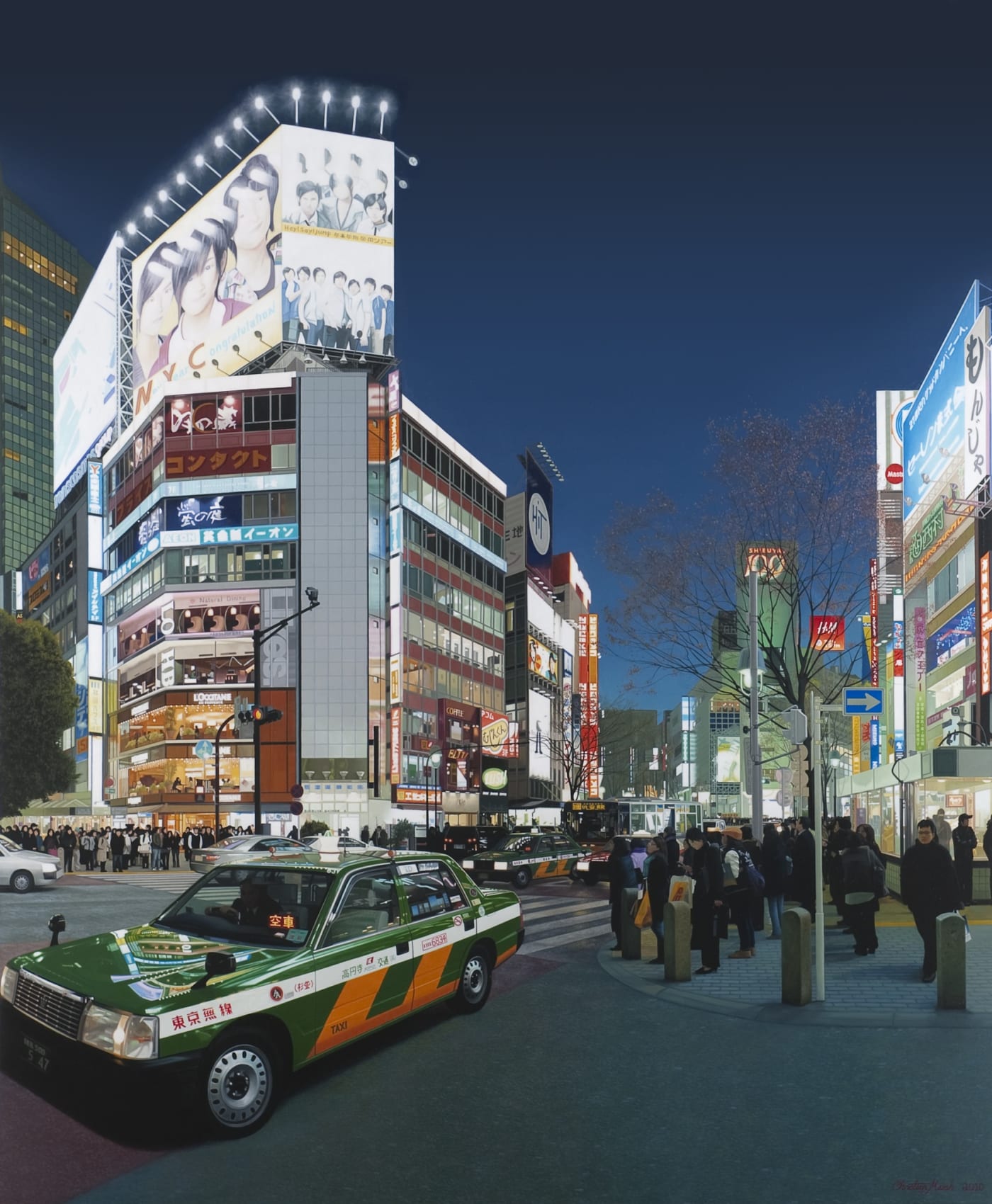 Christian Marsh, Shibuya Crossing at Night, Tokyo