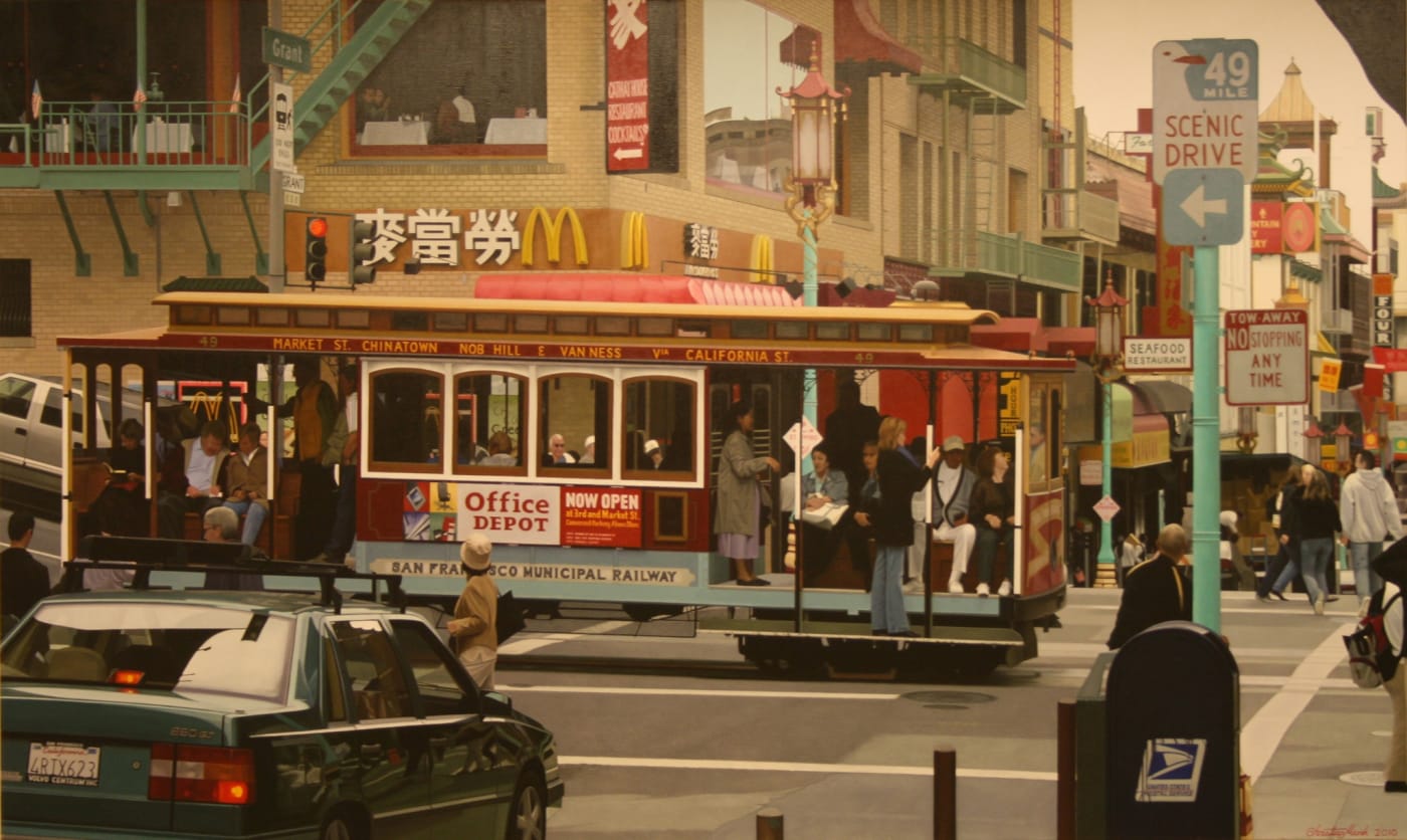 Christian Marsh, Chinatown cable car, San Francisco