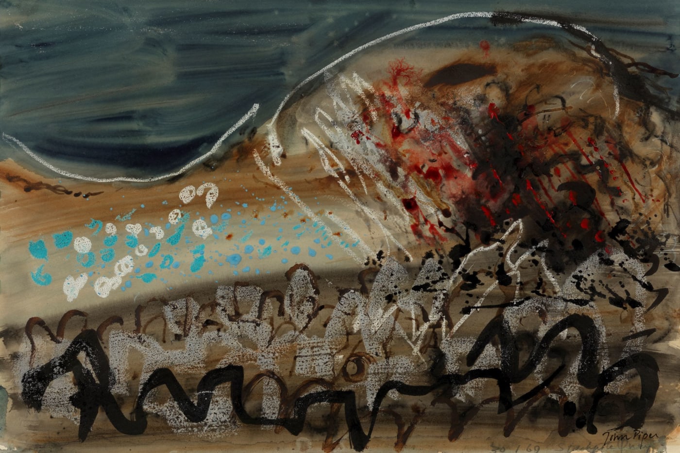 John Piper, Stackpole Quay II, 1969
