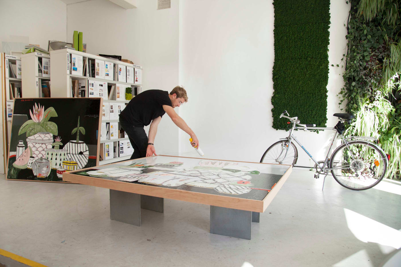 Rob Tucker in his studio