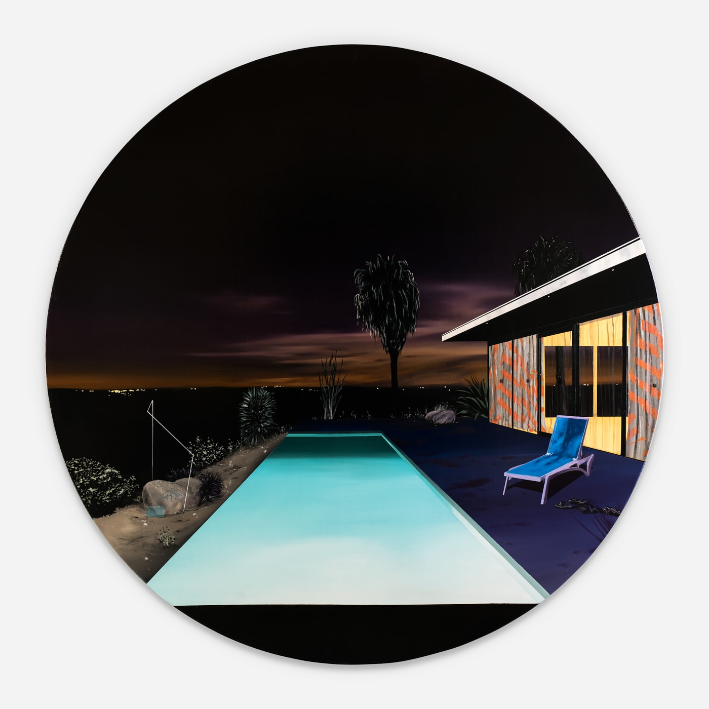 Laurence Jones, Infinity Pool (Night Scene), 2017