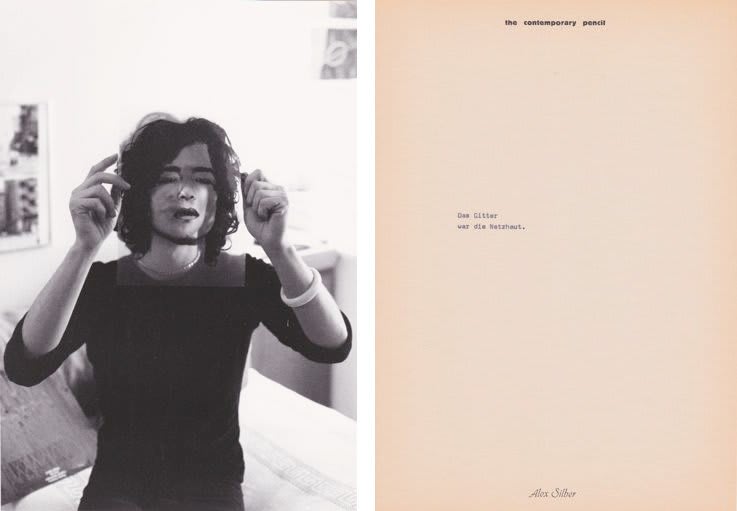 Alex SILBER, Das Gitter war die Netzhaut, 1973-74