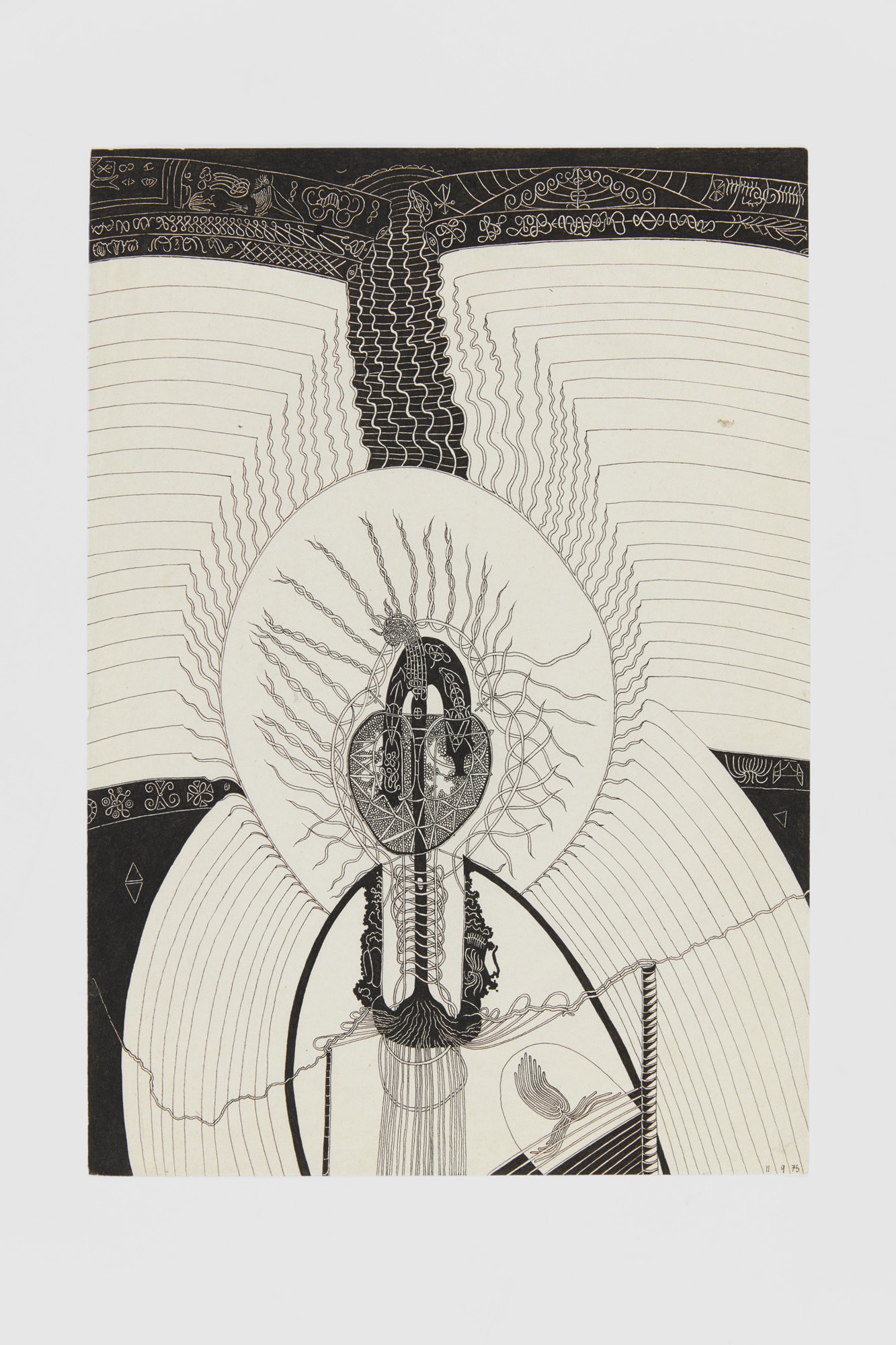 Ann CHURCHILL, 11.9.75 (Daily drawing), 1975