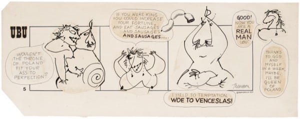 Franciszka THEMERSON, Comic strip 5 (of 90), 1970