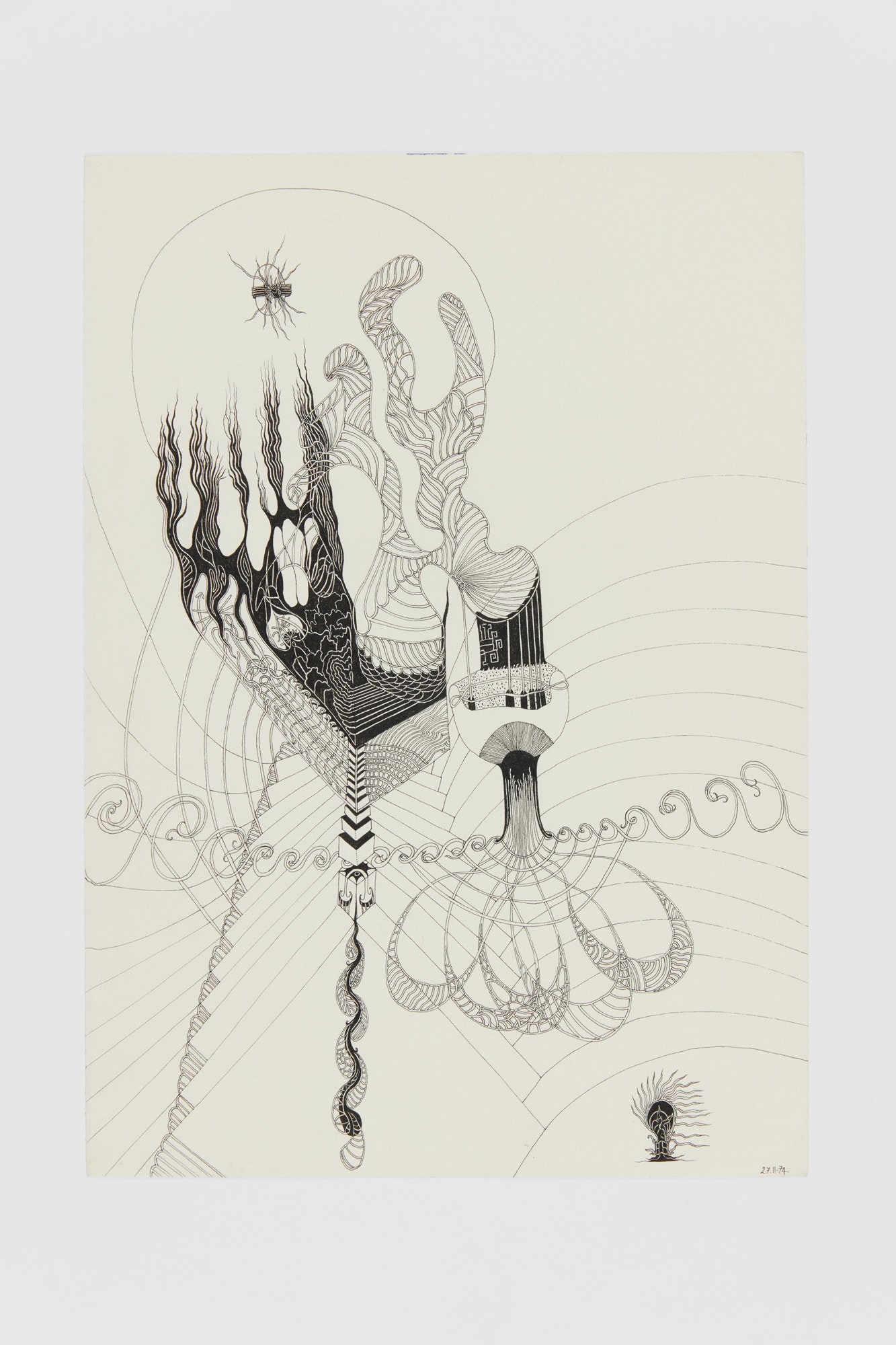 Ann CHURCHILL, 27.11.74 (Daily drawing), 1974