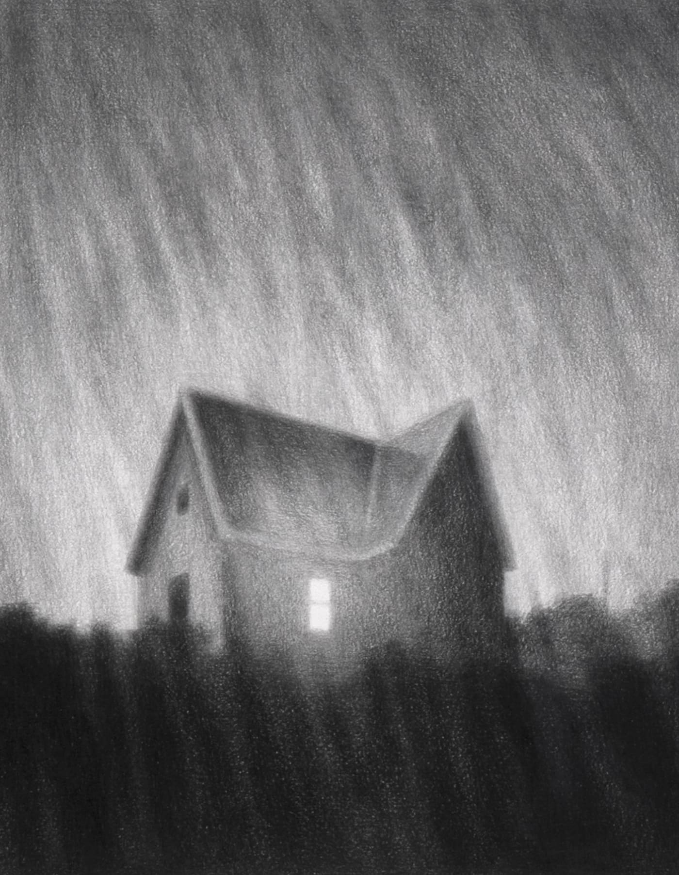 Steffen Kern, House, Rain, 2023