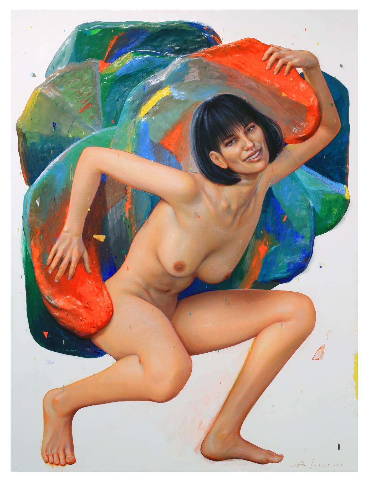 Erik Jones, Primitive Synthetic Carrying Rock, 2021