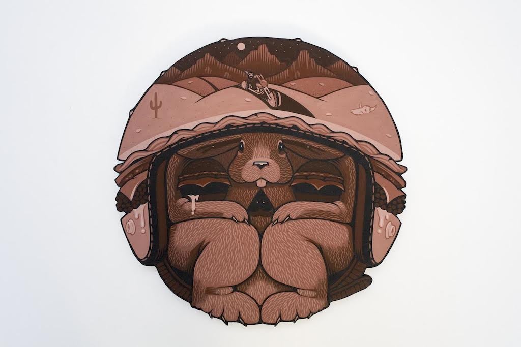 Jeremy Fish, The Burger Bandito Brain Bucket, 2014