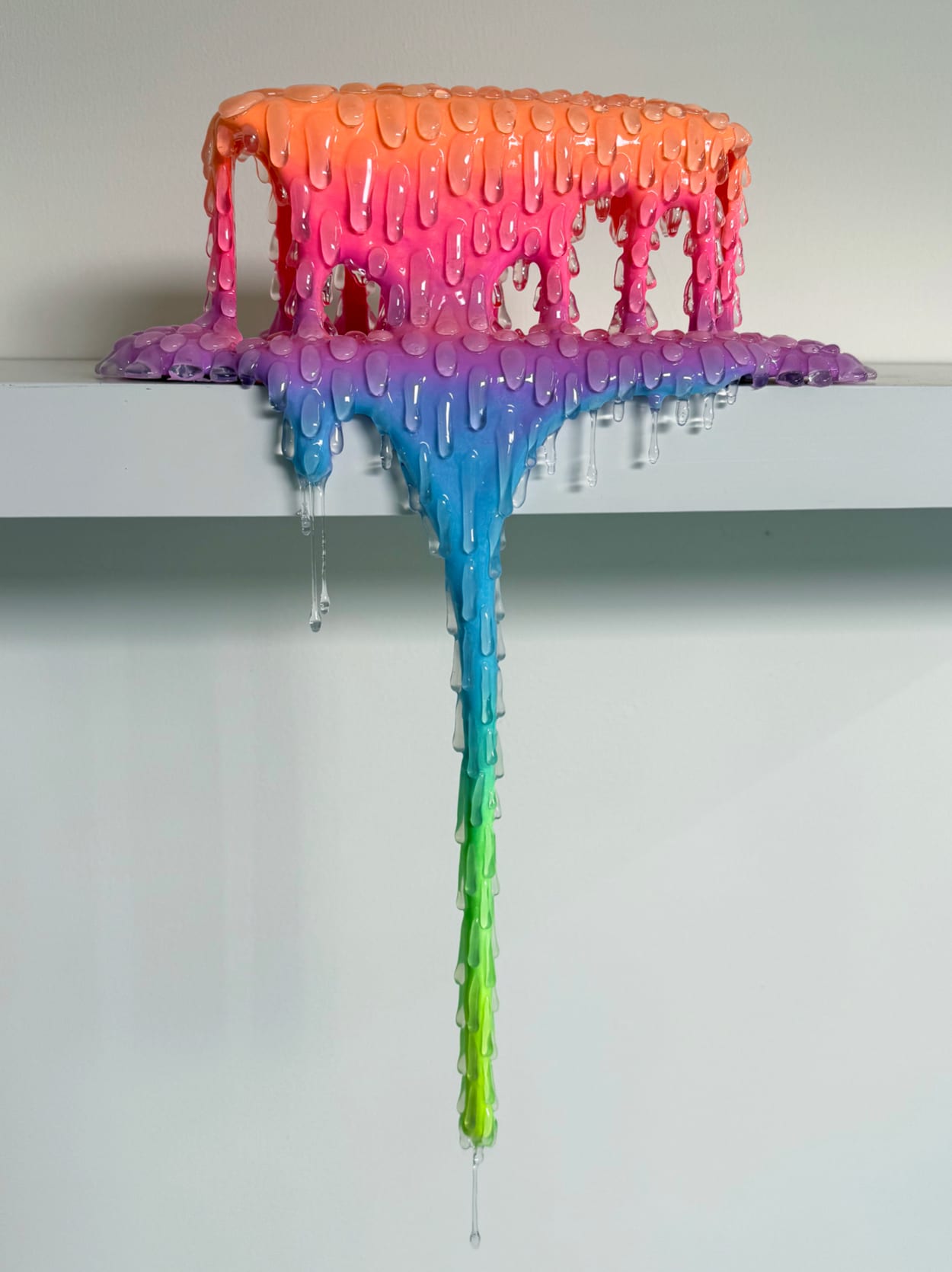 Dan Lam drippy sculpture on shelf