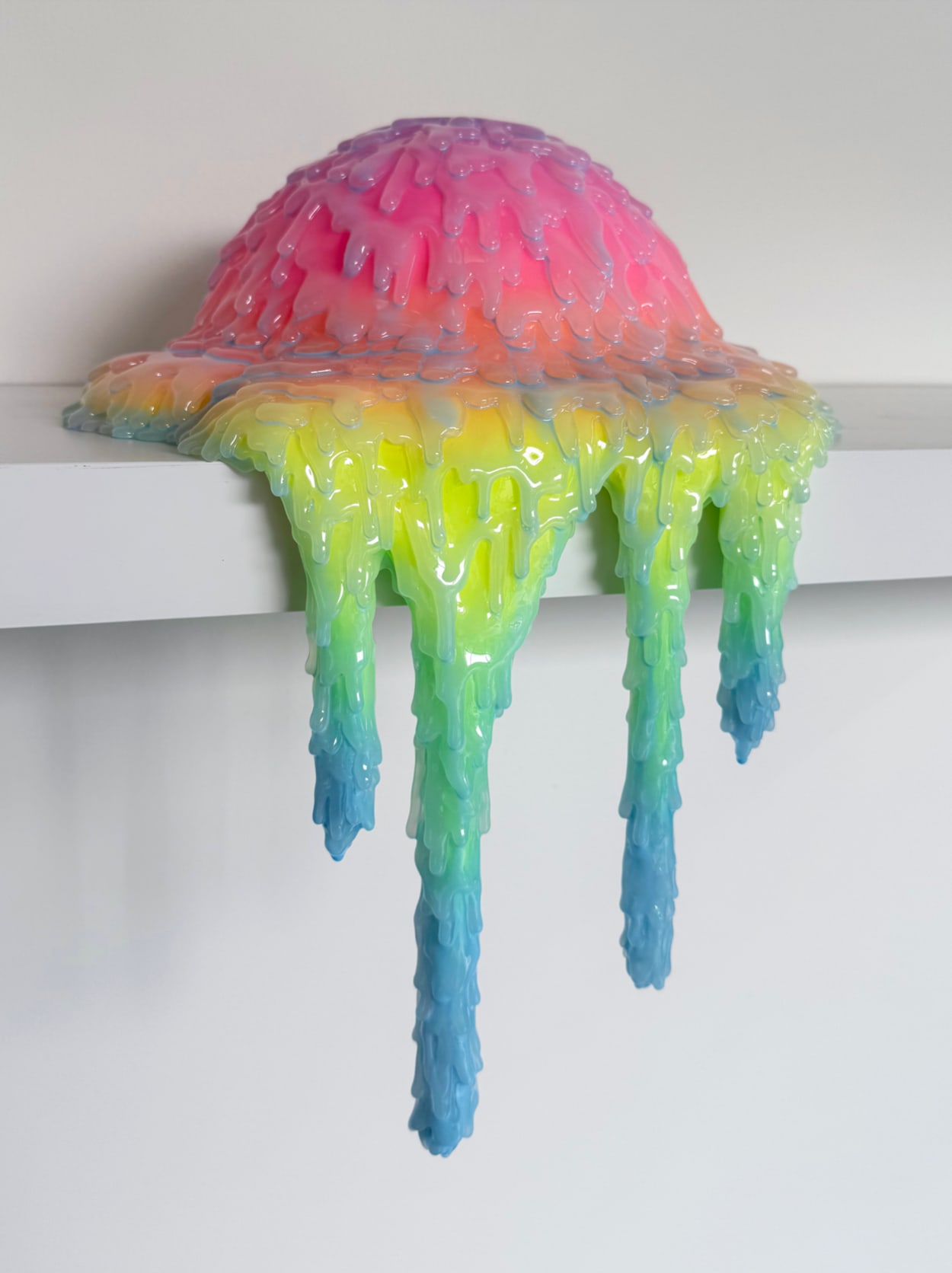 Dan Lam drippy sculpture on shelf