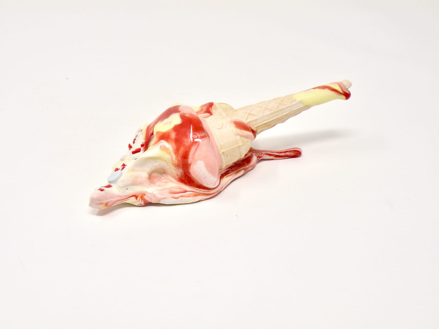 Anna Barlow, Dropped Ice (twin cone), 2022