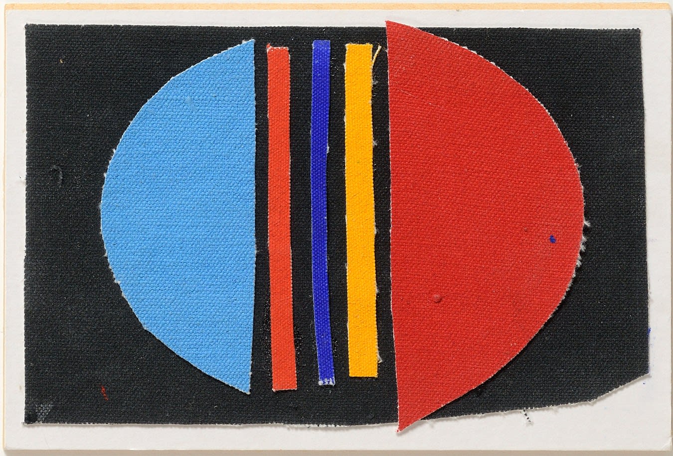 Sir Terry Frost RA, Red and Blue Collage, 2002