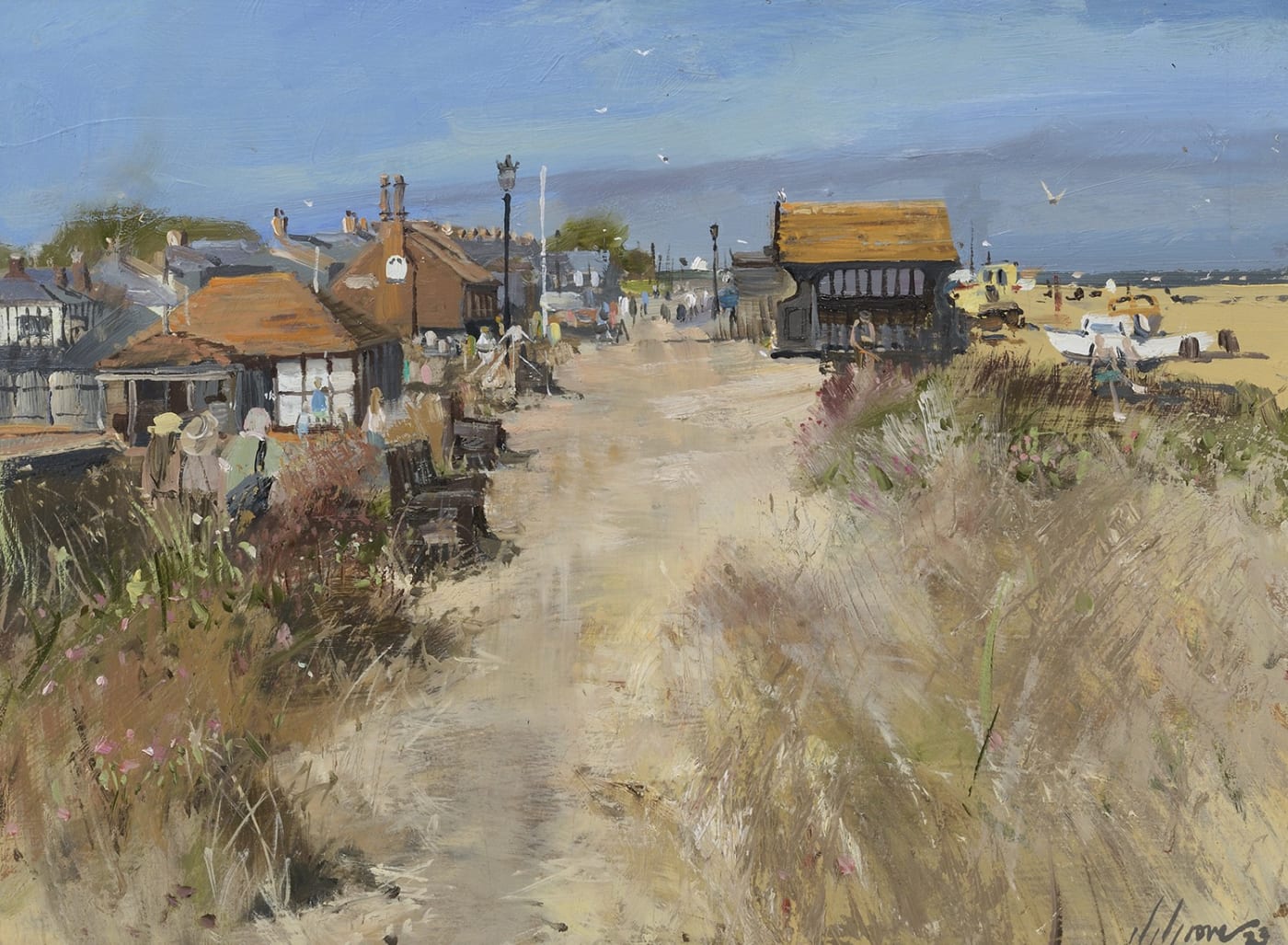 Nick Grove ARSMA, Along the Crag Path, Aldeburgh
